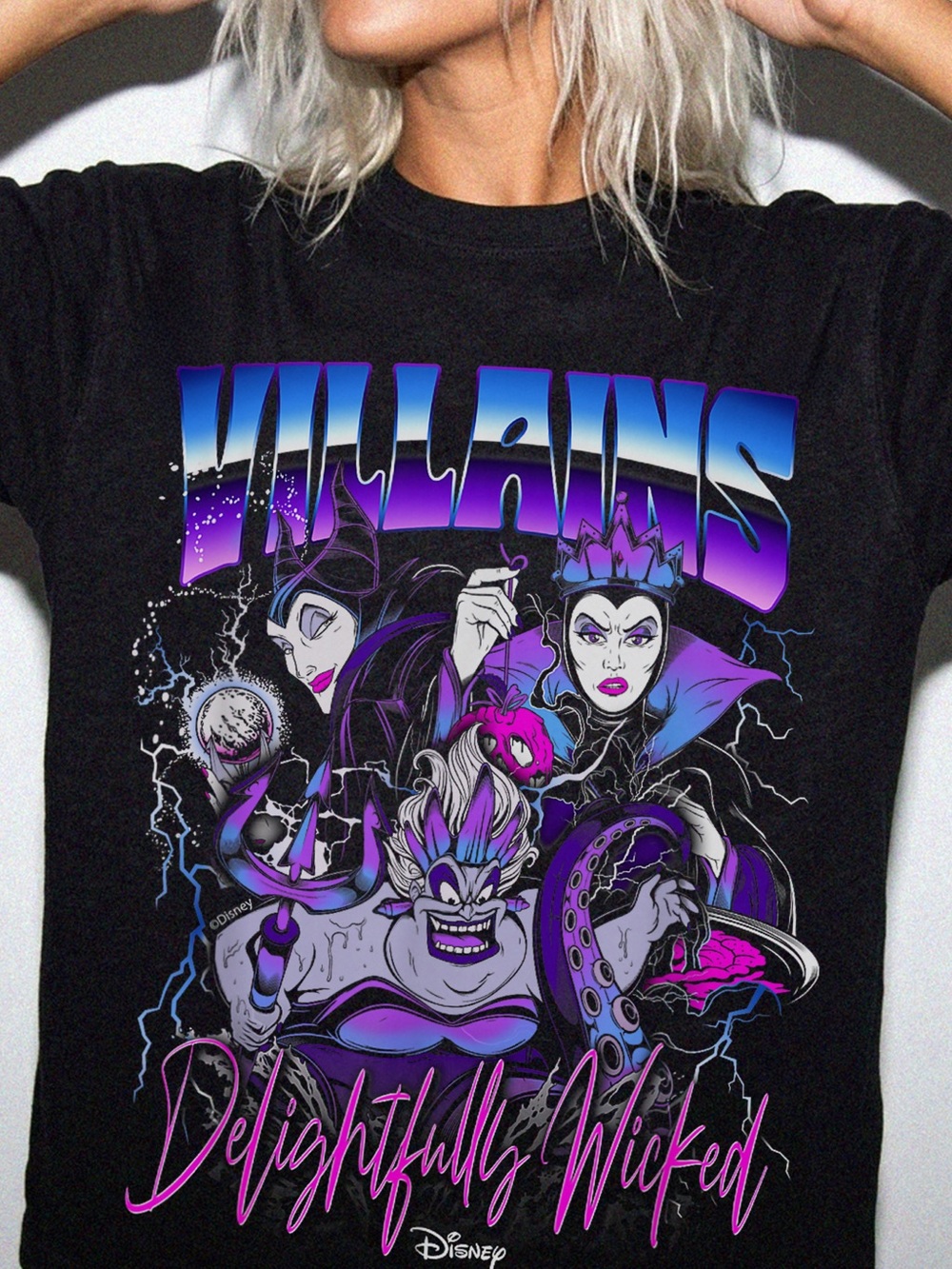 Disney Villains Delightfully Wicked Black TShirt
